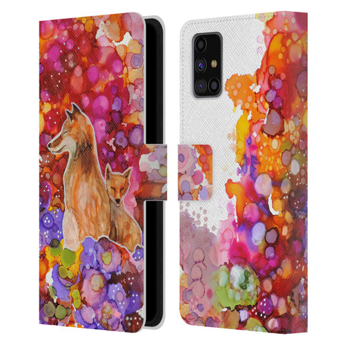 Sylvie Demers Nature Mother Fox Leather Book Wallet Case Cover For Samsung Galaxy M31s (2020)