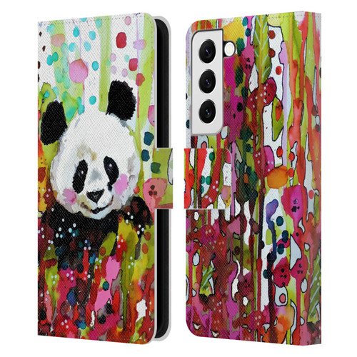 Sylvie Demers Nature Panda Leather Book Wallet Case Cover For Samsung Galaxy S22 5G