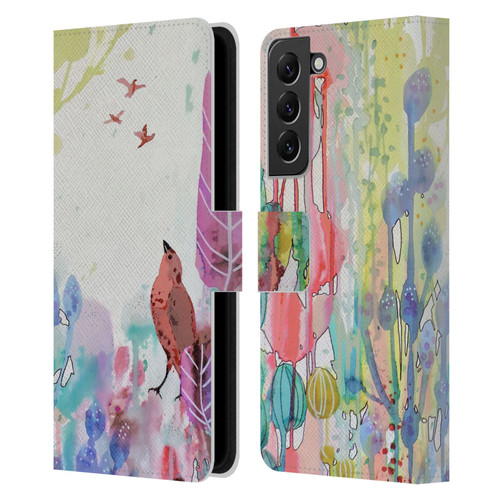 Sylvie Demers Nature Wings Leather Book Wallet Case Cover For Samsung Galaxy S22+ 5G