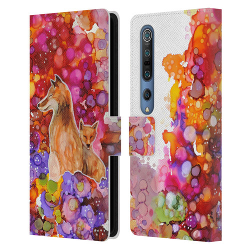 Sylvie Demers Nature Mother Fox Leather Book Wallet Case Cover For Xiaomi Mi 10 5G / Mi 10 Pro 5G