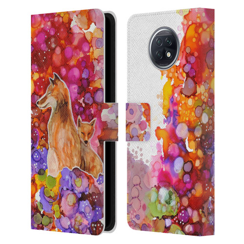 Sylvie Demers Nature Mother Fox Leather Book Wallet Case Cover For Xiaomi Redmi Note 9T 5G