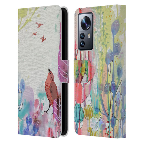Sylvie Demers Nature Wings Leather Book Wallet Case Cover For Xiaomi 12 Pro