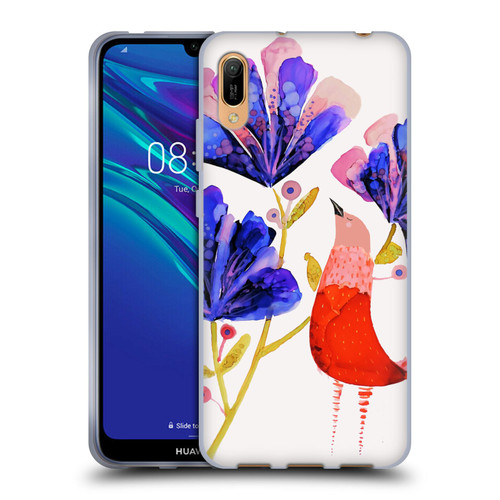 Sylvie Demers Birds 3 Red Soft Gel Case for Huawei Y6 Pro (2019)