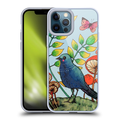 Sylvie Demers Birds 3 Teary Blue Soft Gel Case for Apple iPhone 12 Pro Max