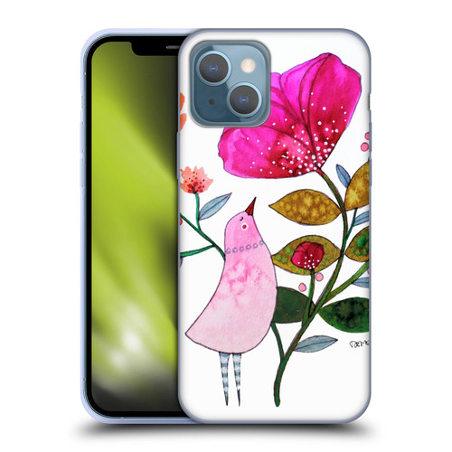 Sylvie Demers Birds 3 Crimson Soft Gel Case for Apple iPhone 13