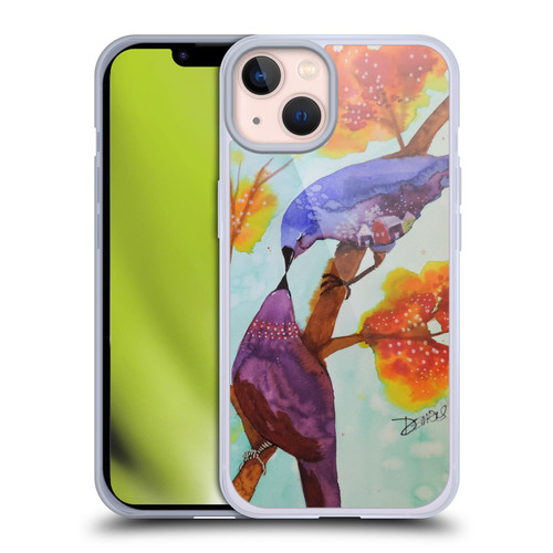 Sylvie Demers Birds 3 Kissing Soft Gel Case for Apple iPhone 13