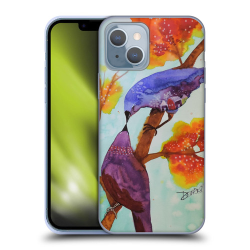 Sylvie Demers Birds 3 Kissing Soft Gel Case for Apple iPhone 14