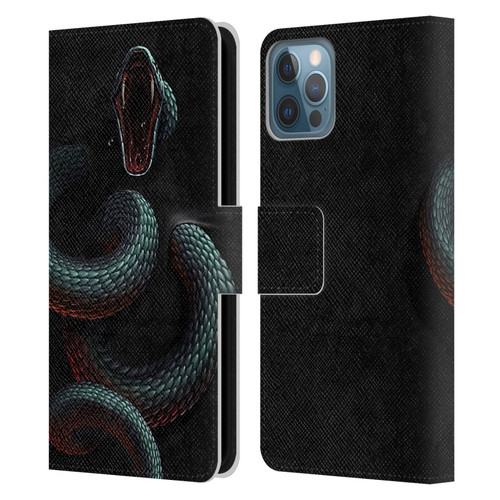 Christos Karapanos Horror 2 Serpent Within Leather Book Wallet Case Cover For Apple iPhone 12 / iPhone 12 Pro