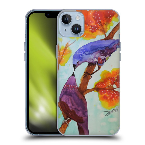 Sylvie Demers Birds 3 Kissing Soft Gel Case for Apple iPhone 14 Plus