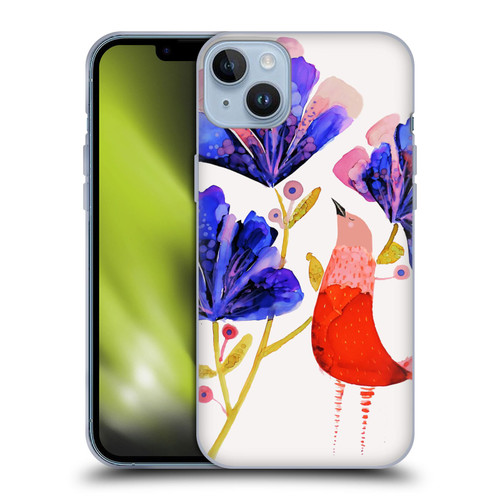 Sylvie Demers Birds 3 Red Soft Gel Case for Apple iPhone 14 Plus