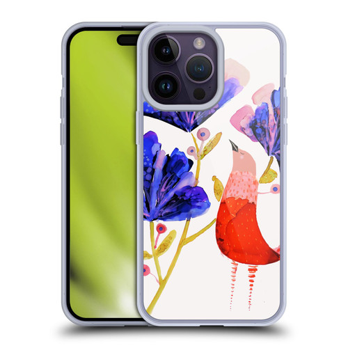 Sylvie Demers Birds 3 Red Soft Gel Case for Apple iPhone 14 Pro Max