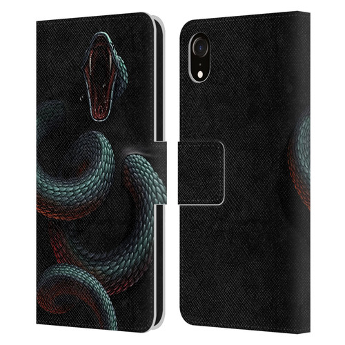 Christos Karapanos Horror 2 Serpent Within Leather Book Wallet Case Cover For Apple iPhone XR