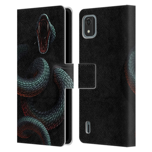 Christos Karapanos Horror 2 Serpent Within Leather Book Wallet Case Cover For Nokia C2 2nd Edition