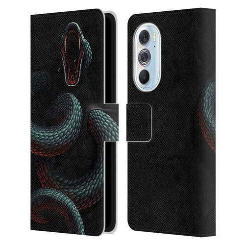 Christos Karapanos Horror 2 Serpent Within Leather Book Wallet Case Cover For Motorola Edge X30
