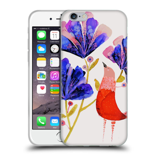 Sylvie Demers Birds 3 Red Soft Gel Case for Apple iPhone 6 / iPhone 6s