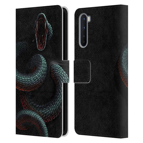 Christos Karapanos Horror 2 Serpent Within Leather Book Wallet Case Cover For OnePlus Nord 5G