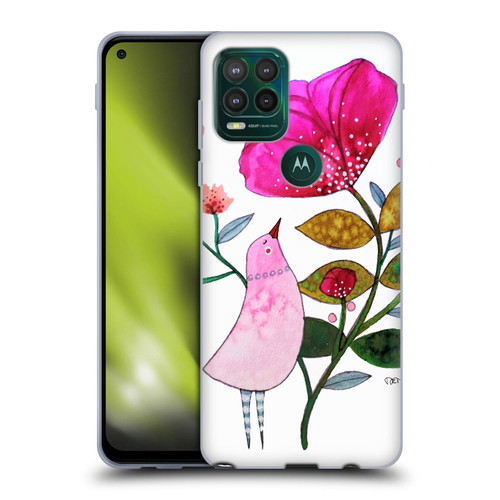 Sylvie Demers Birds 3 Crimson Soft Gel Case for Motorola Moto G Stylus 5G 2021