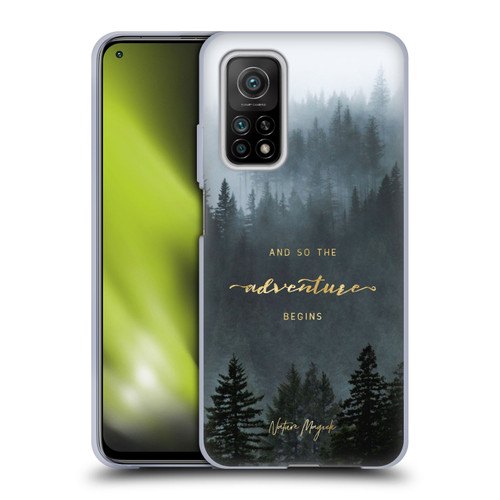 Nature Magick So The Adventure Begins Quote Trees Soft Gel Case for Xiaomi Mi 10T 5G