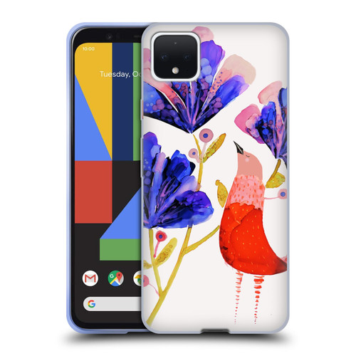 Sylvie Demers Birds 3 Red Soft Gel Case for Google Pixel 4 XL