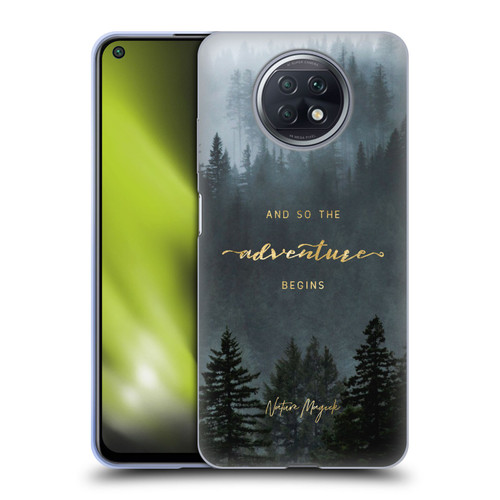 Nature Magick So The Adventure Begins Quote Trees Soft Gel Case for Xiaomi Redmi Note 9T 5G