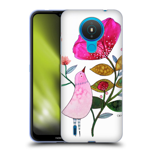 Sylvie Demers Birds 3 Crimson Soft Gel Case for Nokia 1.4