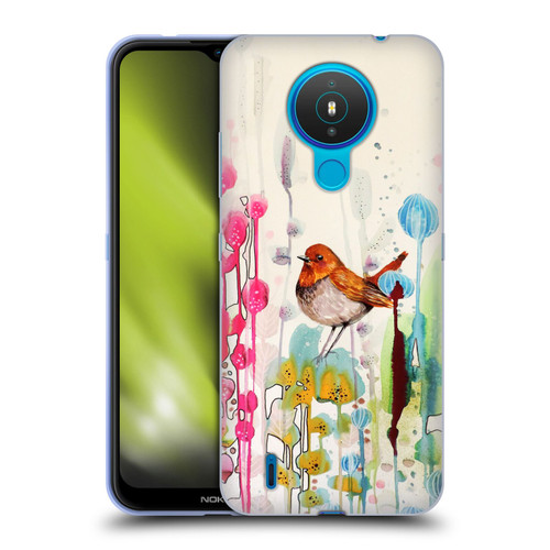 Sylvie Demers Birds 3 Sienna Soft Gel Case for Nokia 1.4