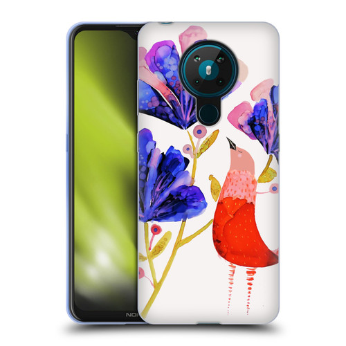Sylvie Demers Birds 3 Red Soft Gel Case for Nokia 5.3
