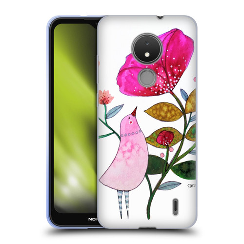 Sylvie Demers Birds 3 Crimson Soft Gel Case for Nokia C21