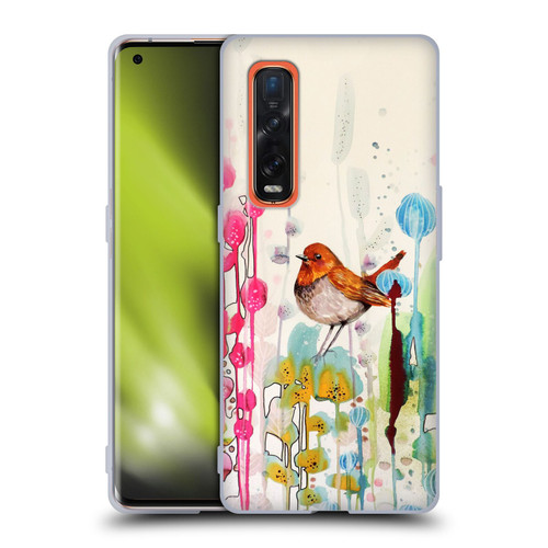 Sylvie Demers Birds 3 Sienna Soft Gel Case for OPPO Find X2 Pro 5G
