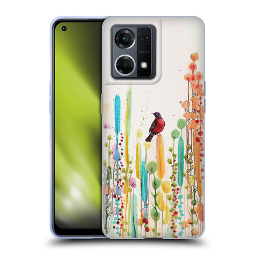 Sylvie Demers Birds 3 Scarlet Soft Gel Case for OPPO Reno8 4G