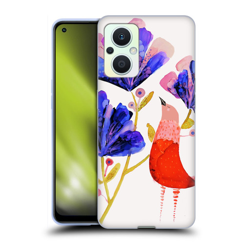 Sylvie Demers Birds 3 Red Soft Gel Case for OPPO Reno8 Lite