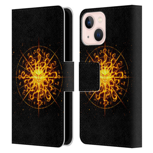 Christos Karapanos Mythical Art Helios Leather Book Wallet Case Cover For Apple iPhone 13 Mini
