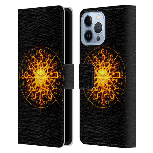 Christos Karapanos Mythical Art Helios Leather Book Wallet Case Cover For Apple iPhone 13 Pro Max