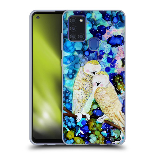 Sylvie Demers Birds 3 Owls Soft Gel Case for Samsung Galaxy A21s (2020)
