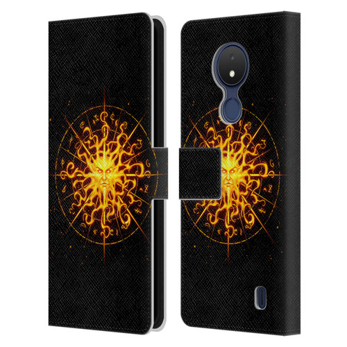 Christos Karapanos Mythical Art Helios Leather Book Wallet Case Cover For Nokia C21
