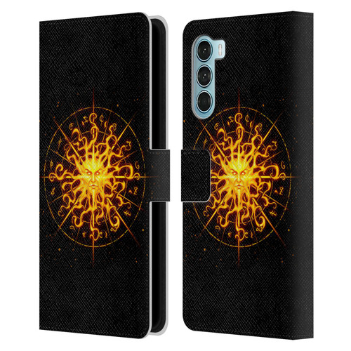 Christos Karapanos Mythical Art Helios Leather Book Wallet Case Cover For Motorola Edge S30 / Moto G200 5G