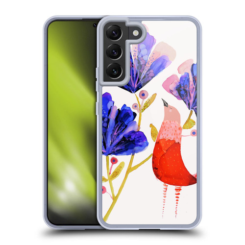 Sylvie Demers Birds 3 Red Soft Gel Case for Samsung Galaxy S22+ 5G