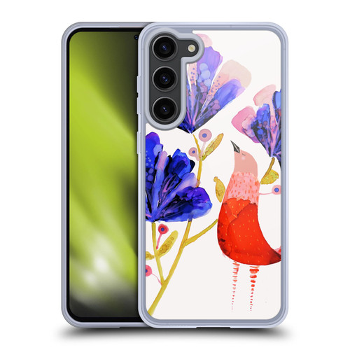 Sylvie Demers Birds 3 Red Soft Gel Case for Samsung Galaxy S23+ 5G