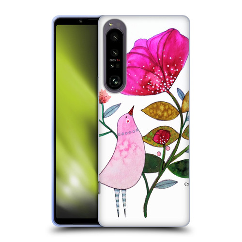 Sylvie Demers Birds 3 Crimson Soft Gel Case for Sony Xperia 1 IV
