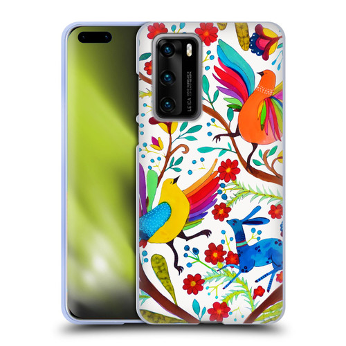 Sylvie Demers Floral Rainbow Wings Soft Gel Case for Huawei P40 5G