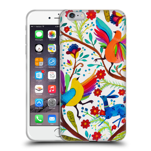 Sylvie Demers Floral Rainbow Wings Soft Gel Case for Apple iPhone 6 Plus / iPhone 6s Plus