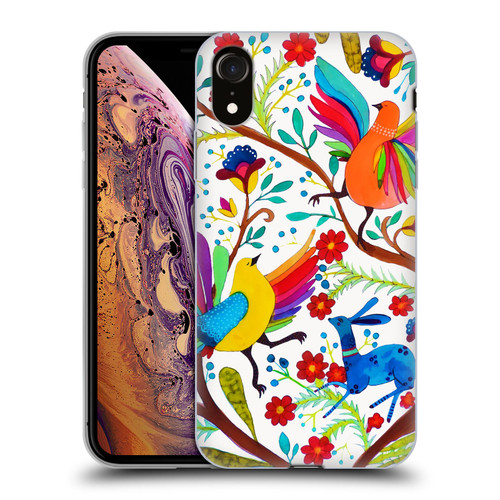 Sylvie Demers Floral Rainbow Wings Soft Gel Case for Apple iPhone XR
