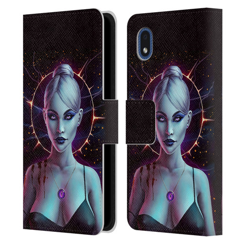 Christos Karapanos Mythical Art Oblivion Leather Book Wallet Case Cover For Samsung Galaxy A01 Core (2020)