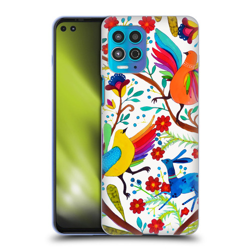 Sylvie Demers Floral Rainbow Wings Soft Gel Case for Motorola Moto G100