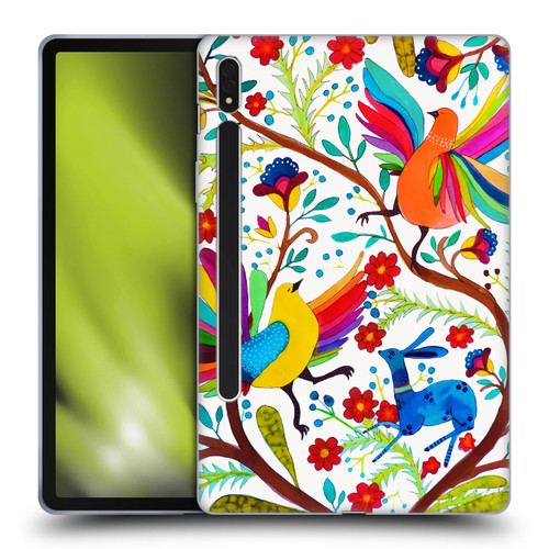 Sylvie Demers Floral Rainbow Wings Soft Gel Case for Samsung Galaxy Tab S8