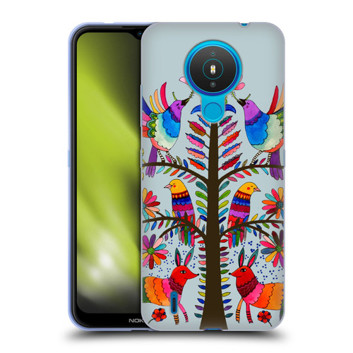 Sylvie Demers Floral Otomi Colors Soft Gel Case for Nokia 1.4