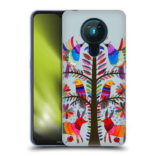 Sylvie Demers Floral Otomi Colors Soft Gel Case for Nokia 5.3