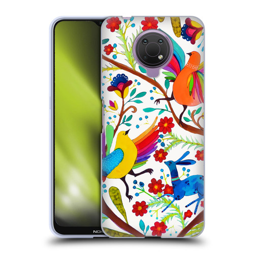 Sylvie Demers Floral Rainbow Wings Soft Gel Case for Nokia G10