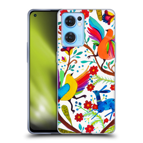 Sylvie Demers Floral Rainbow Wings Soft Gel Case for OPPO Reno7 5G / Find X5 Lite