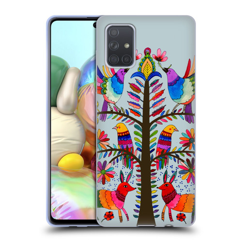 Sylvie Demers Floral Otomi Colors Soft Gel Case for Samsung Galaxy A71 (2019)